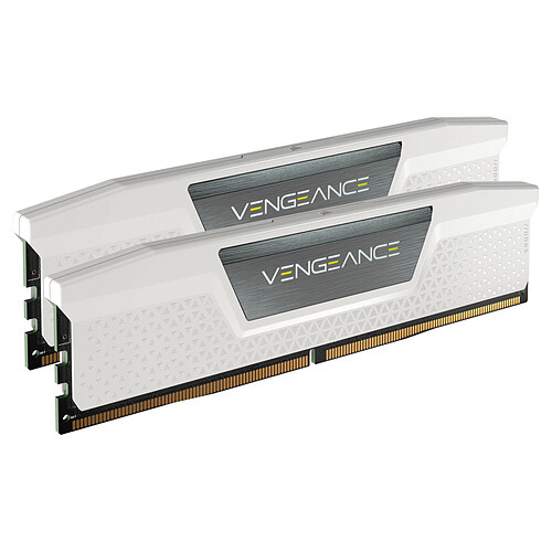 Corsair Vengeance DDR5 64 Go (2 x 32 Go) 5200 MHz CL40 - Blanc pas cher