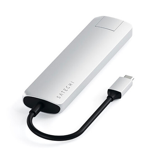 Satechi Hub USB-C Slim multiport 7-en-1 - Argent pas cher