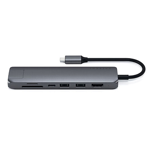 Satechi Hub USB-C Slim multiport 7-en-1 - Gris pas cher