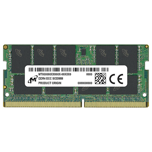Micron SO-DIMM DDR4 ECC 8 Go 2666 MHz CL19 1Rx8 (8 Gbit) pas cher