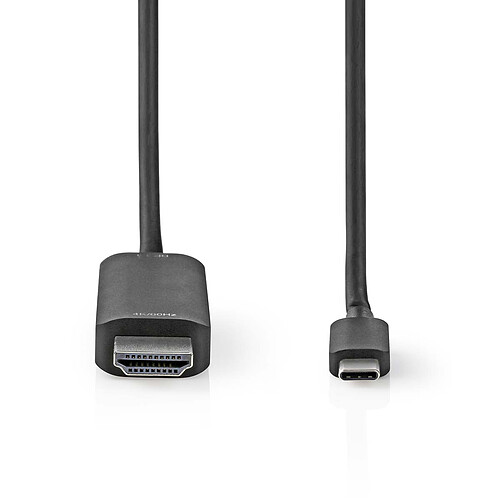 Nedis Adaptateur USB-C vers HDMI 2 m Noir pas cher