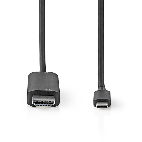 Nedis Adaptateur USB-C vers HDMI 1 m Noir pas cher