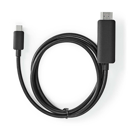 Nedis Adaptateur USB-C vers HDMI 1 m Noir pas cher