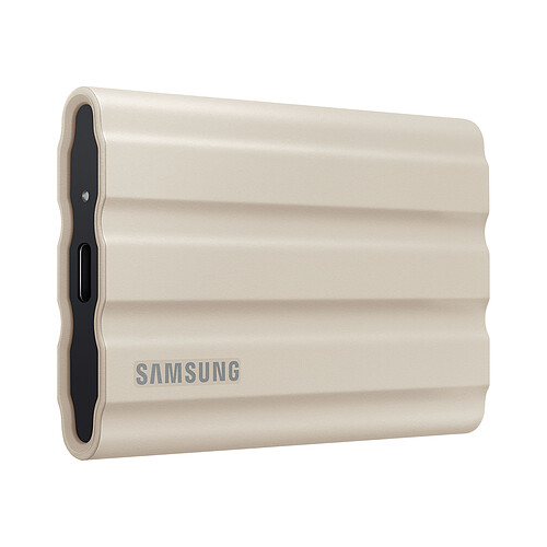 Samsung SSD Externe T7 Shield 2 To Beige pas cher