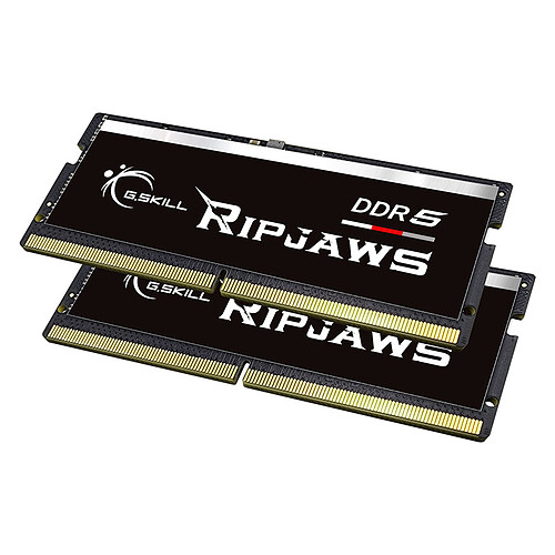 G.Skill RipJaws Series SO-DIMM 32 Go (2 x 16 Go) DDR5 4800 MHz CL34 pas cher