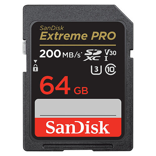 SanDisk Extreme Pro SDHC UHS-I 64 Go (SDSDXXU-064G-GN4IN) pas cher