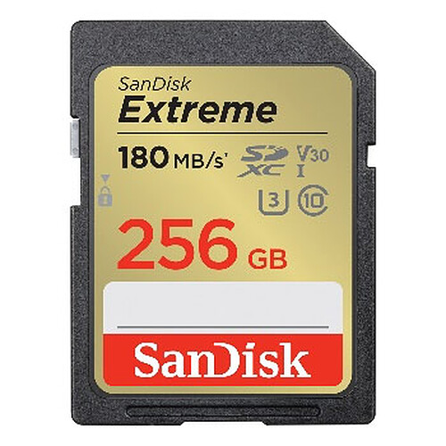 SanDisk Extreme SDXC UHS-I 256 Go pas cher