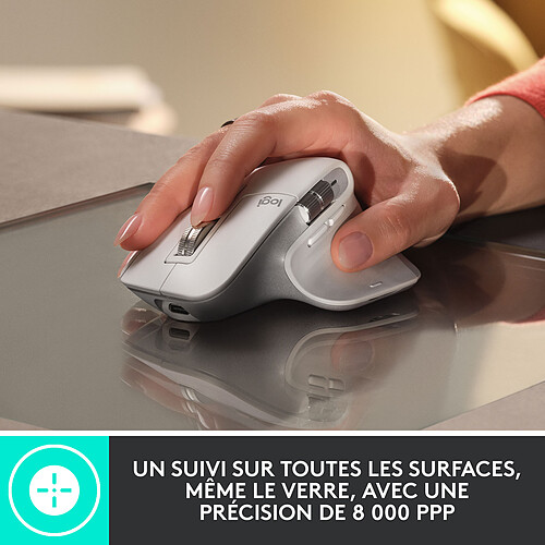 Logitech MX Master 3S (Gris Pâle) pas cher