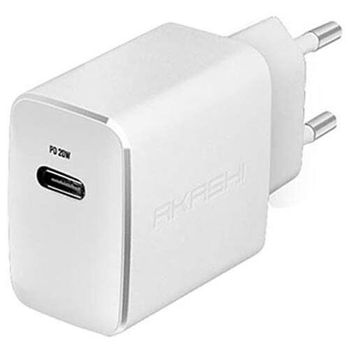 Akashi Chargeur secteur intelligent 3A USB-C 20W Blanc pas cher
