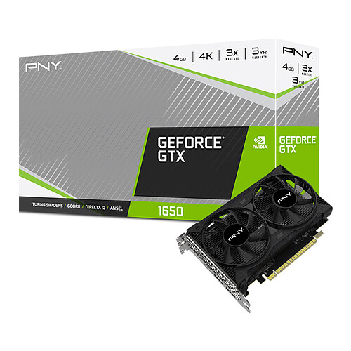 PNY GeForce GTX 1650 4GB GDDR6 Dual Fan pas cher