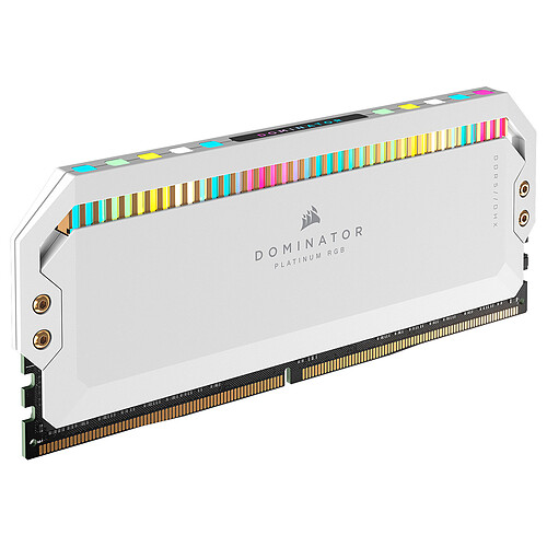 Corsair Dominator Platinum DDR5 32 Go (2 x 16 Go) 6200 MHz CL36 - Blanc pas cher