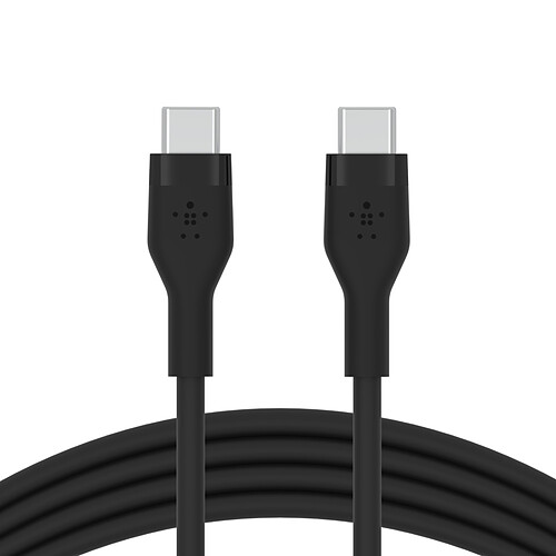 Belkin Boost Charge Flex Câble silicone USB-C vers USB-C (Noir) - 1 m pas cher