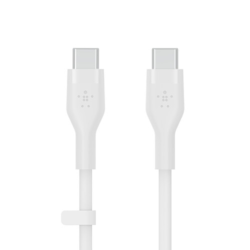 Belkin Boost Charge Flex Câble silicone USB-C vers USB-C (Blanc) - 2 m pas cher