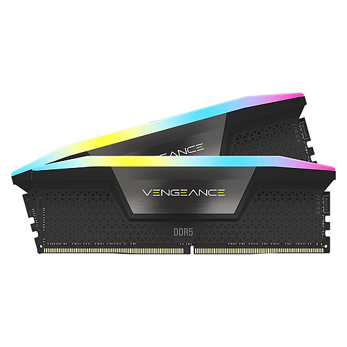 Corsair Vengeance RGB DDR5 96 Go (2 x 48 Go) 6800 MHz CL40 - Noir pas cher
