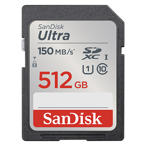 SanDisk Ultra SDXC UHS-I U1 512 Go 150 Mo/s pas cher