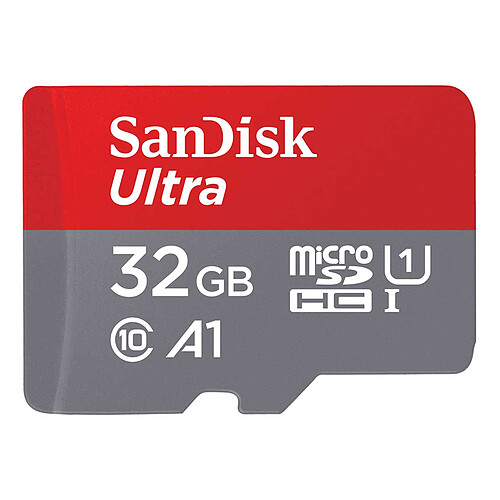 SanDisk Ultra microSDHC 32 Go + Adaptateur SD (SDSQUA4-032G-GN6TA) pas cher