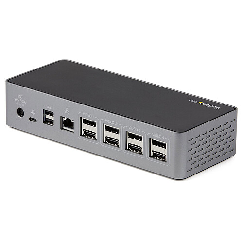 StarTech.com Station d'accueil USB-C Quad 4K - Power Delivery 100 W pas cher