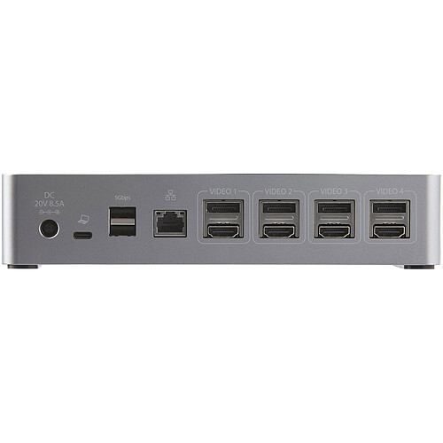 StarTech.com Station d'accueil USB-C Quad 4K - Power Delivery 100 W pas cher