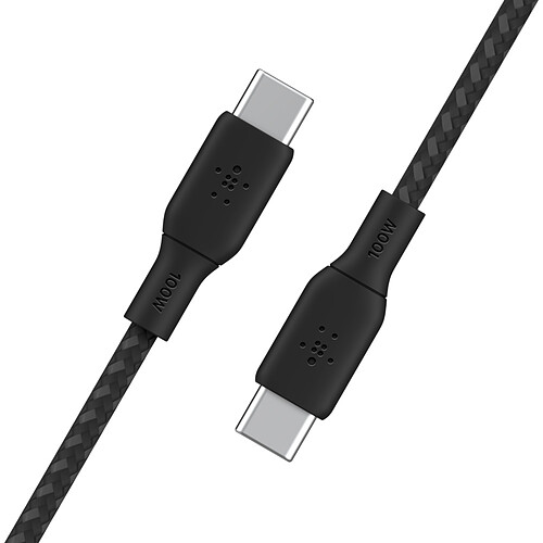 Belkin Câble USB-C Renforcé 100 W 3 m (Noir) pas cher