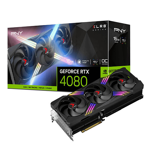 PNY GeForce RTX 4080 16GB XLR8 Gaming Verto EPIC-X RGB Triple Fan OC pas cher