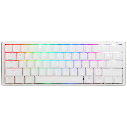 Ducky Channel One 3 Mini White (Cherry MX Clear) pas cher
