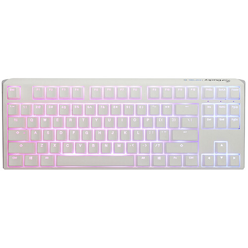 Ducky Channel One 3 TKL White (Cherry MX Silent Red) pas cher
