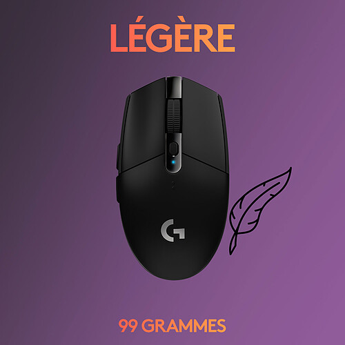 Logitech G G305 Lightspeed Wireless Gaming Mouse (Noir) pas cher