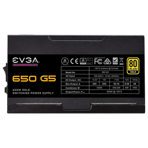 EVGA SuperNOVA 650 G5 pas cher