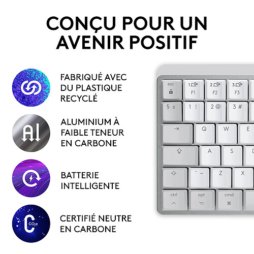 Logitech MX Mechanical Mini for Mac (Gris Pâle) pas cher