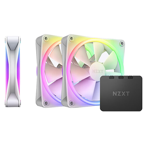 NZXT F120 RGB Duo Triple Pack (Blanc) pas cher