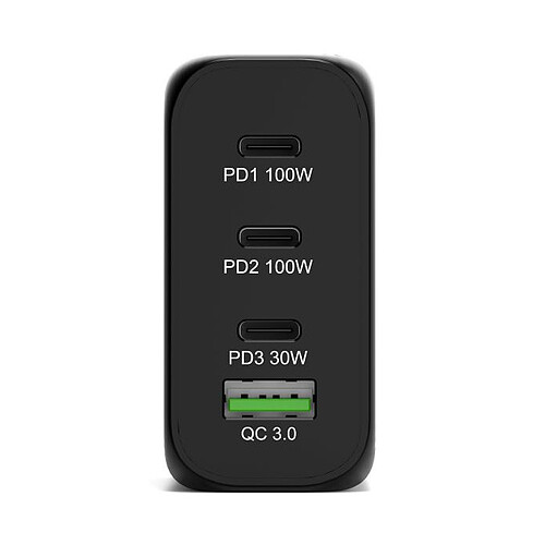 PORT Connect Chargeur Secteur Combo 120W - 2x 100W + 1x 30W USB-C Power Delivery / 1x USB-A pas cher