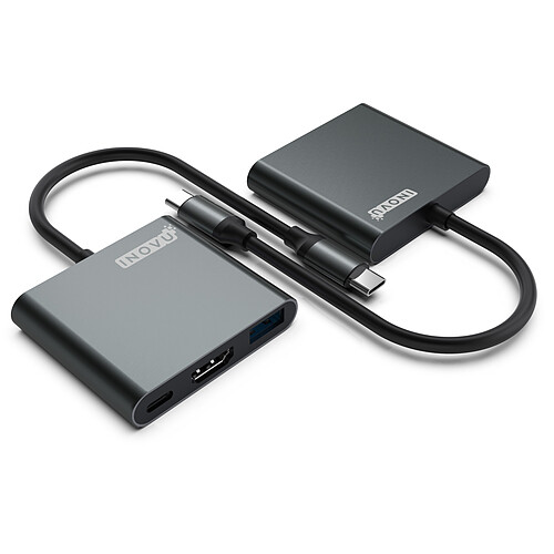 INOVU Adaptateur USB-C vers HDMI et 2x USB pas cher