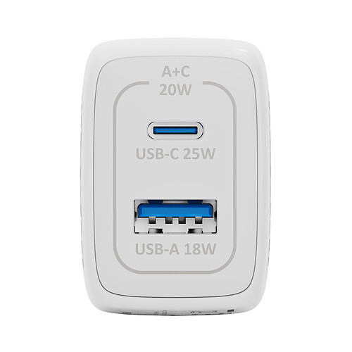 INOVU Chargeur Secteur USB-C 25 W Power Delivery pas cher
