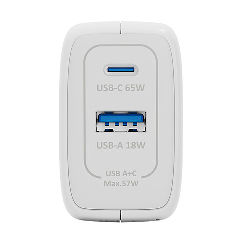 INOVU Chargeur Secteur USB-C 65 W Power Delivery GaN pas cher