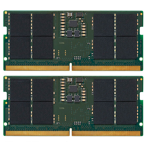 Kingston ValueRAM SO-DIMM 32 Go (2 x 16 Go) DDR5 5200 MHz CL42 SR X8 pas cher