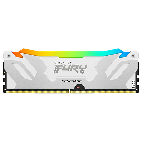 Kingston FURY Renegade RGB 64 Go (2 x 32 Go) DDR5 6400 MHz CL32 - Blanc pas cher