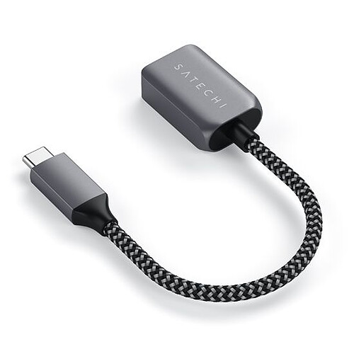 SATECHI Adaptateur USB-C 3.0 vers USB-A 3.0 - M/F - Gris pas cher