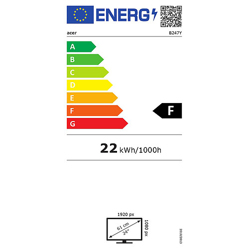 Acer 23.8" LED - Vero B247YEbmiprzxv pas cher