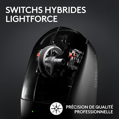 Logitech G Pro X Superlight 2 Lightspeed (Noir) pas cher