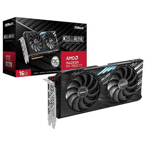 ASRock AMD Radeon RX 7800 XT Challenger 16GB OC pas cher