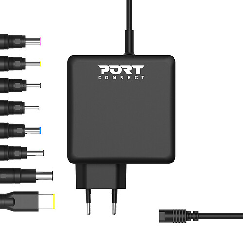 PORT Connect Adaptateur secteur universel 8 embouts 90W pas cher