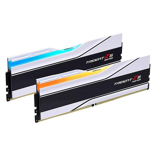 G.Skill Trident Z5 Neo RGB Series 32 Go (2x 16 Go) DDR5 6400 MHz CL30 - Blanc pas cher