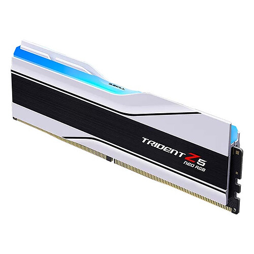 G.Skill Trident Z5 Neo RGB Series 32 Go (2x 16 Go) DDR5 6400 MHz CL30 - Blanc pas cher