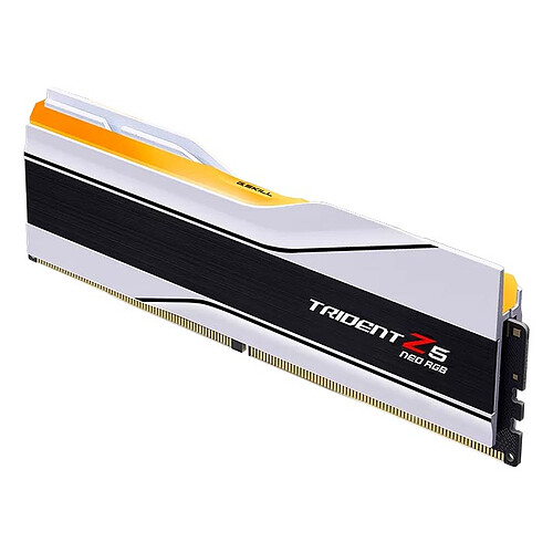 G.Skill Trident Z5 Neo RGB Series 32 Go (2x 16 Go) DDR5 6400 MHz CL30 - Blanc pas cher