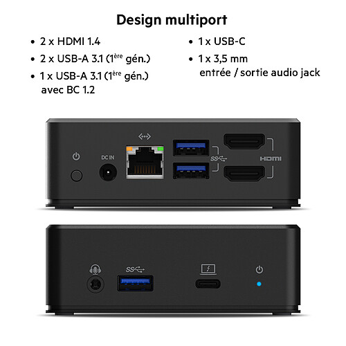 Belkin Station d'accueil USB-C pour 2 écrans en HDMI avec Displaylink pas cher