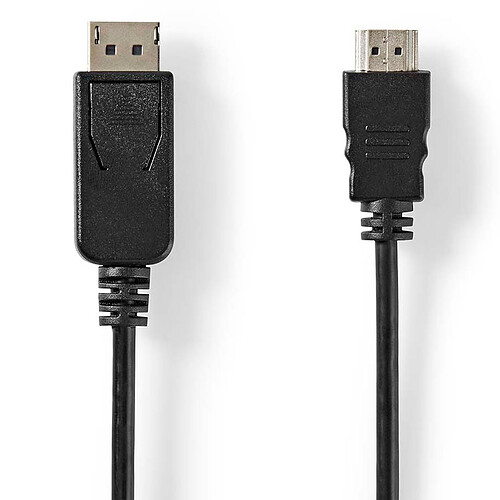 Nedis Câble DisplayPort mâle vers HDMI mâle (2 m) - CCGL37101BK20 pas cher