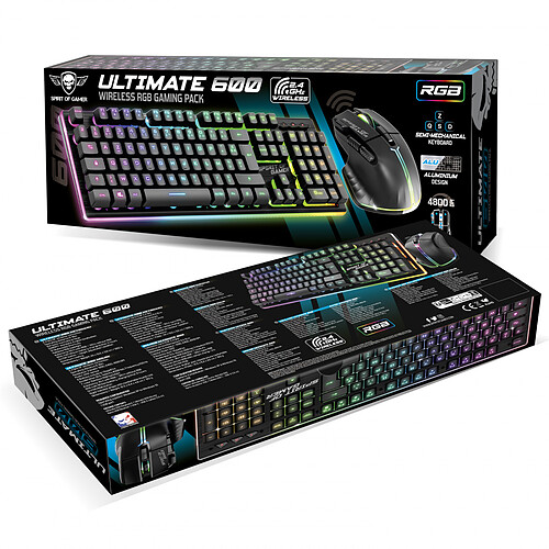 Spirit of Gamer Ultimate 600 Wireless Noir pas cher