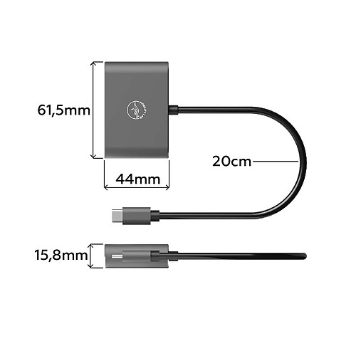 Mobility Lab Adaptateur USB-C / HDMI et VGA (M/F) pas cher
