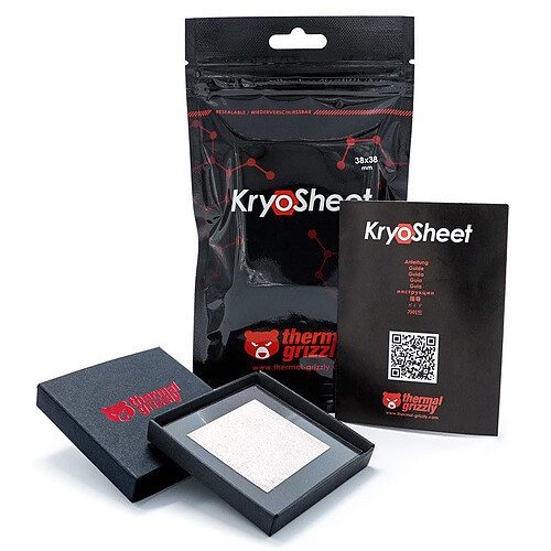 Thermal Grizzly KryoSheet (38 x 38 mm) pas cher