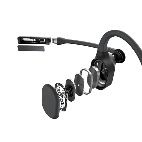 Shokz OpenComm2 UC (Noir) avec adaptateur sans fil USB-A pas cher